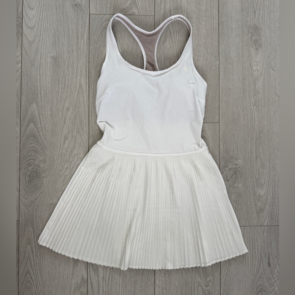 lululemon athletica White Pleated Dress